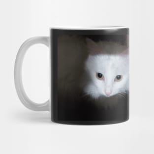 White cat Mug